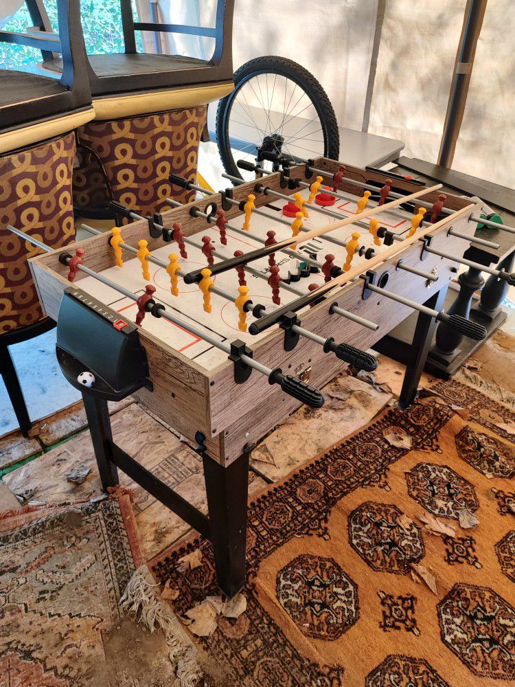 48 Inch 2-in-1 Combo Game Table  Foosball and Billiards Games