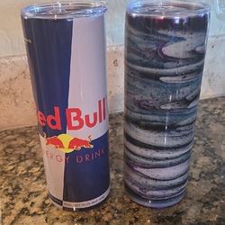 Red Bull And Resin Swirl 20oz Tumbler