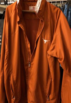 Men’s xxl Texas Longhorns jacket. Hood inside collar new never worn