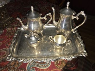 Sterling silver Tea set