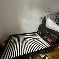 IKEA Full size Bed Frame + Headboard + Wood Slats 