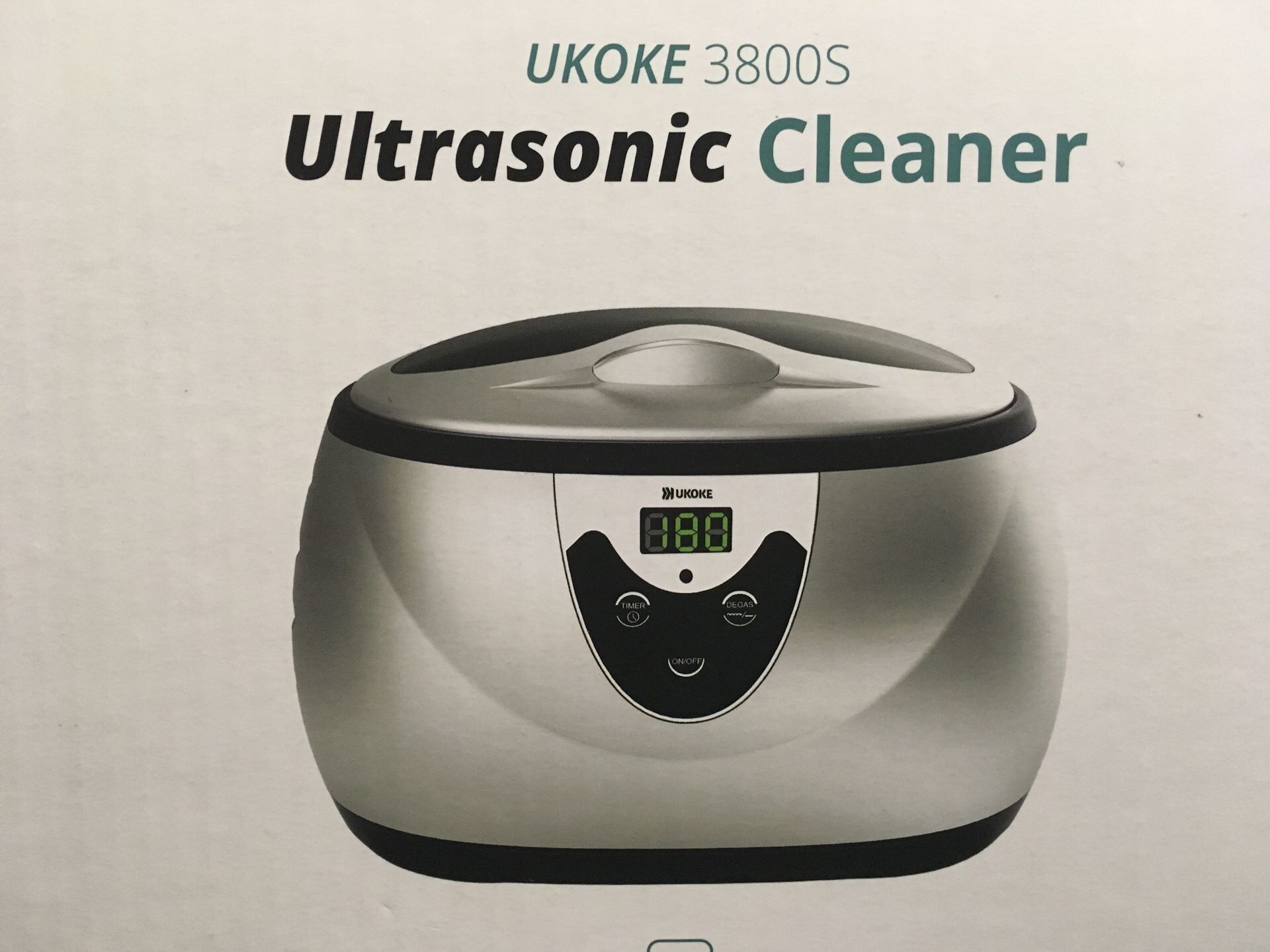 Ukoke ultrasonic jewelry cleaner 3800s Silver Brand New In Box