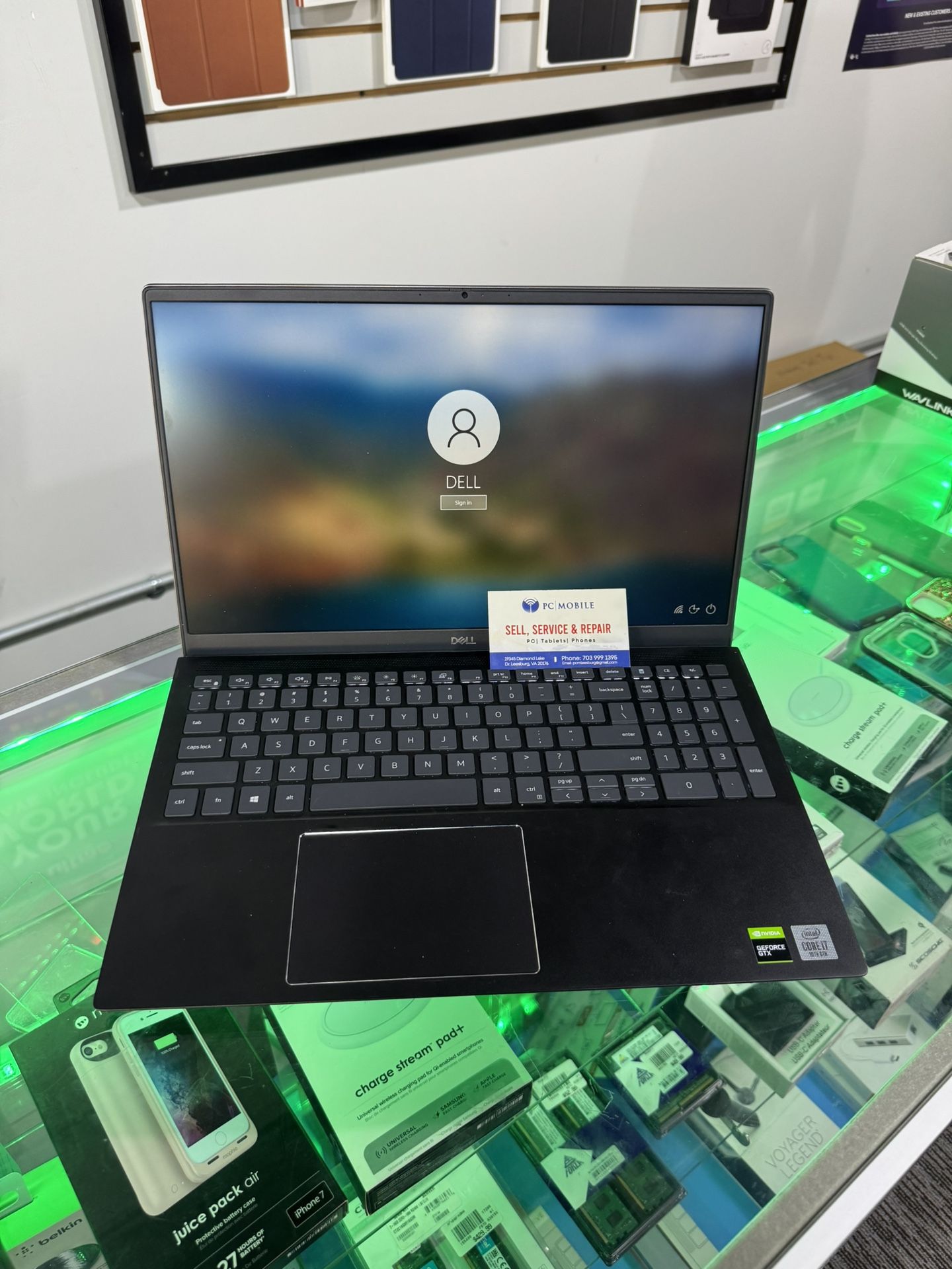 Dell Vostro 7500 15.6 Gray FHD i7-10750H 2.60GHz 16GB 512 GB SSD GTX 1650 - Good