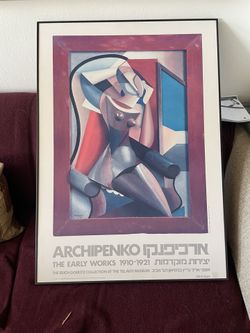 Beautiful Jewish Poster By Archipenko, Svante-garde Artist 