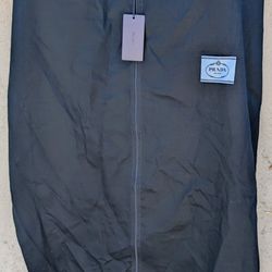 NEW Prada 100% Cotton Cloth Full Zip Navy Blue Garment Bag ~ 40" x 25" x 3"~ Never Used.