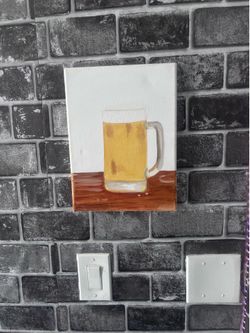 Beer oil on canvas painting