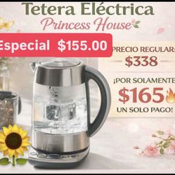 Tetera Eléctrica Prepara Cafe O Te Capacidad 7 Tazas Especial $155.00 Princess House Ventas Finales 