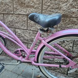 Pink beach cruiser
