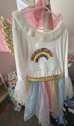 Halloween costume rainbow angel Size L