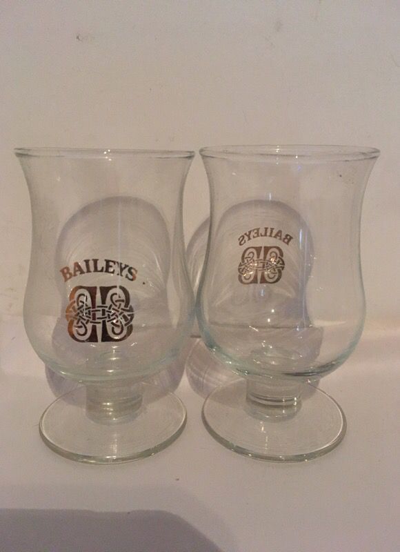 Pair of 2-3 oz Baileys shot glasses