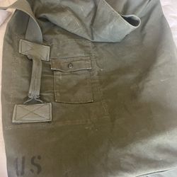 Vintage Army Duffle Bag
