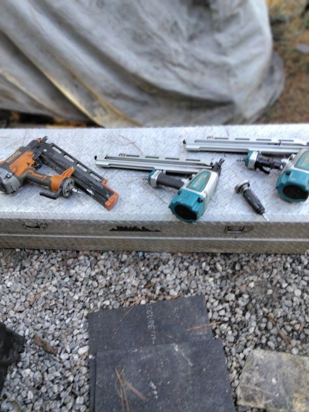 Air Compressor And Nail Guns