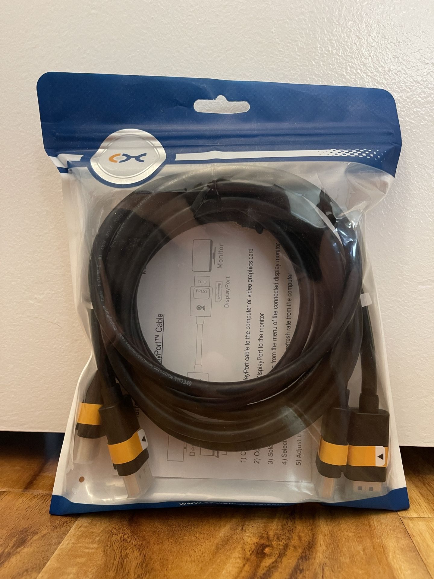 6’ DisplayPort Cable - New In Original Package