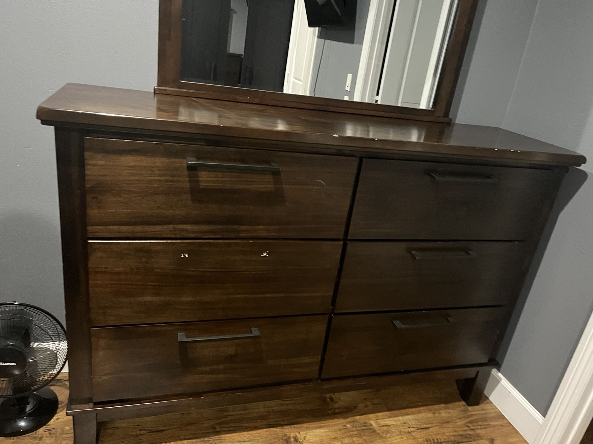 Queen Bed frame And Dresser