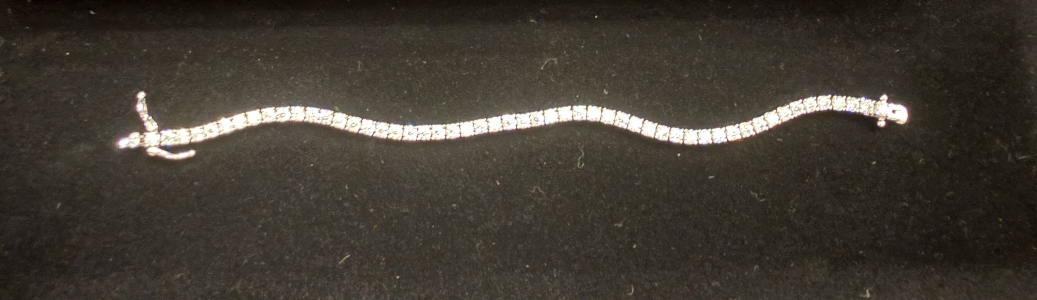 3mm 7" 925 Sterling Silver Moissanite Tennis Bracelet