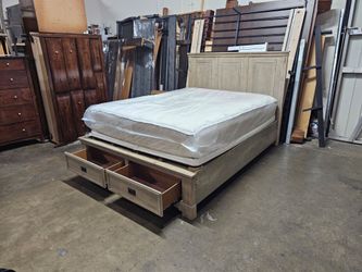 Queen bed and mattress