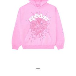 Sp5der Hoodie Pink OG Web🩷 Size L