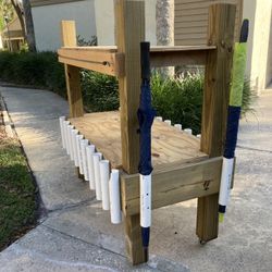 Professional Fisherman’s 4’L x 2’W x 4’H Storage/Work Table on Casters