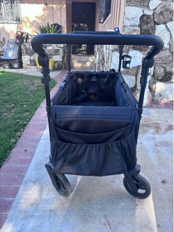 Jeep wagon stroller green/black