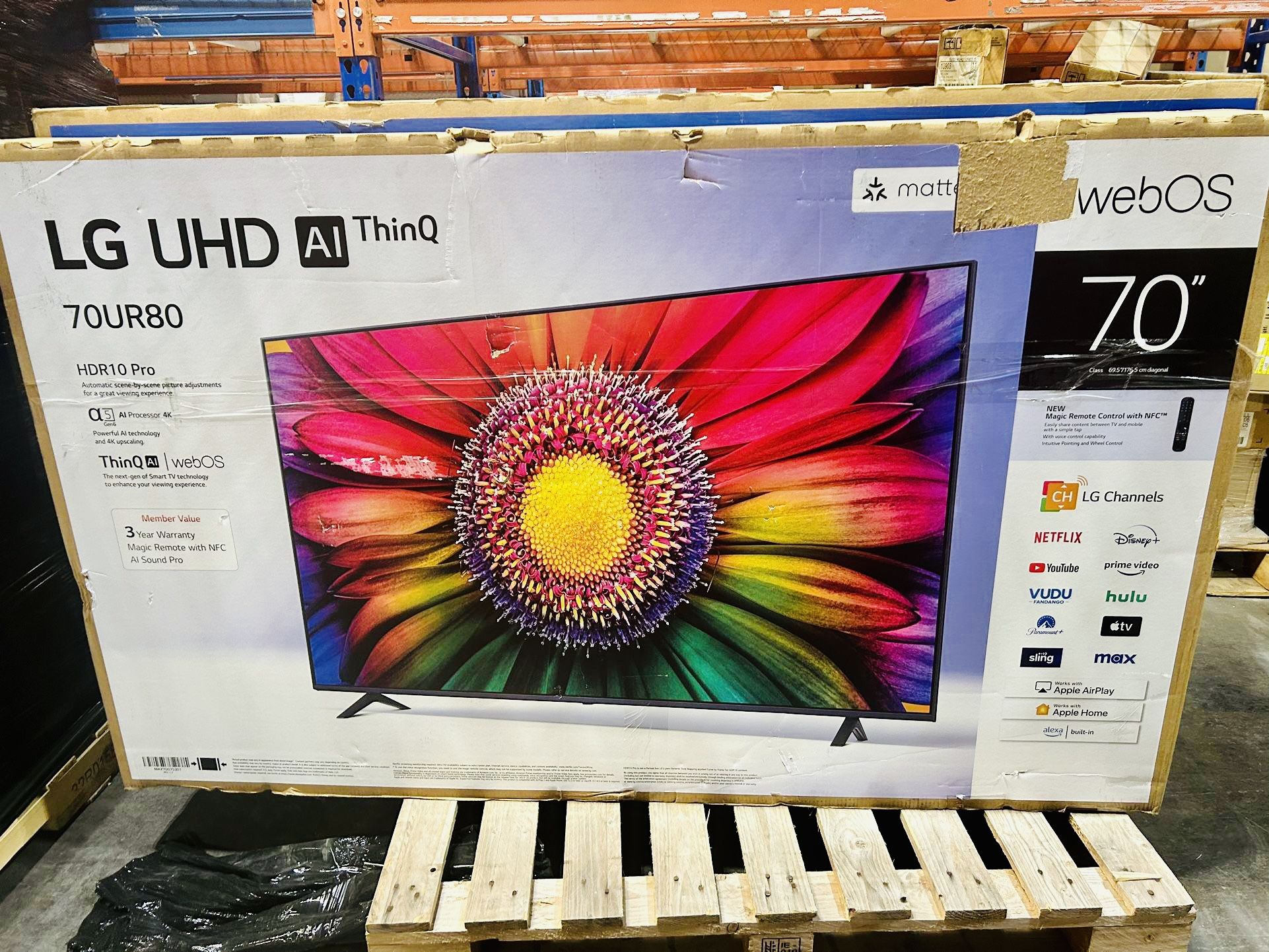 LG 70" UR8000 4K UHD AI ThinQ Smart TV With Magic Remote Brand New In Box Possible Delivery
