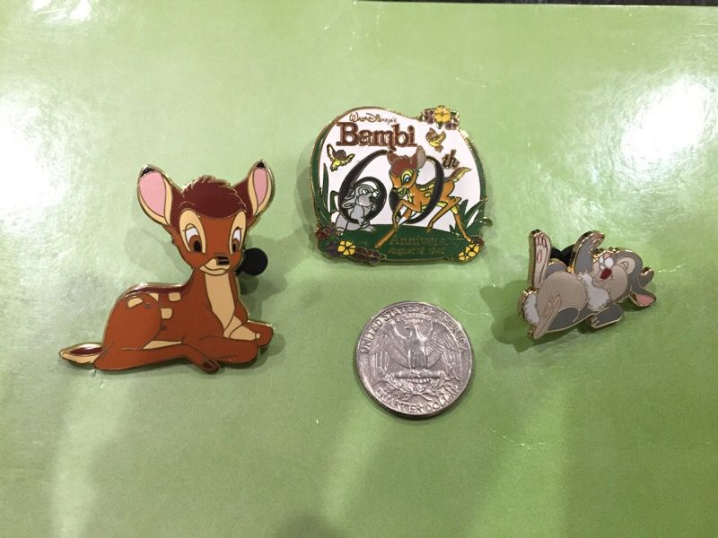 Disney Bambi pin set of 3