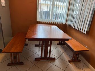 Kitchen table and bench set