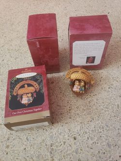 Hallmark Collectable Ornaments. Our First Christmas Together