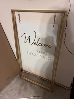 Wedding sign and accessories