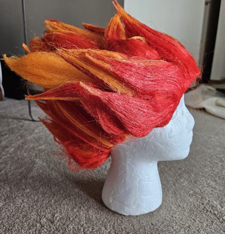 VINTAGE PONY EXPRESS CREATIONS DIABLO FLAME FIRE WIG