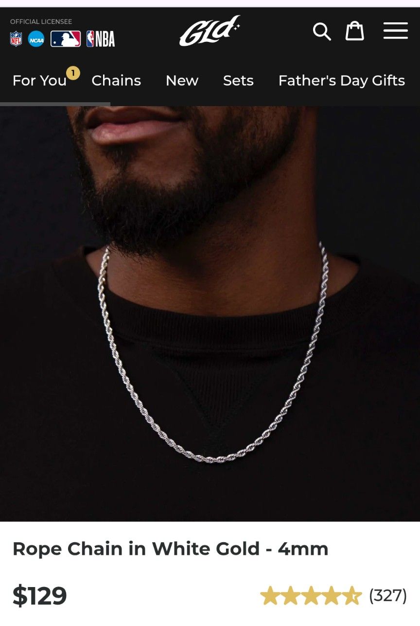 The Gld shop 20" rope chain (4mm)