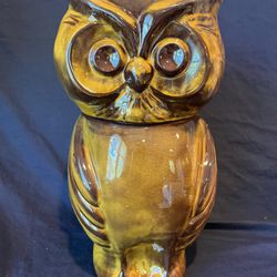 Vintage Owl Cookie Jar By Holiday Designs
