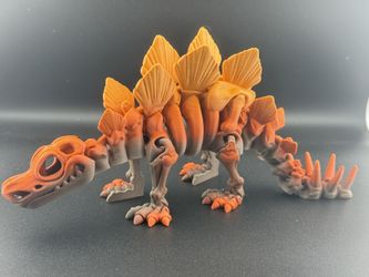 3D Printed Flexible Stegosaurus | Wiggly Dinosaur Toy
