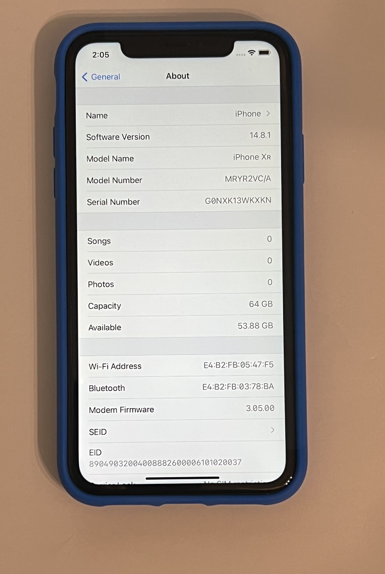 IPHONE XR, 64 GB ,UNLOCKED WORLDWIDE