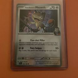 Pokémon Team Rocket’s Meowth SV10 Destined Rivals 