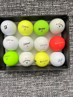  12 Miscellaneous Golf Balls