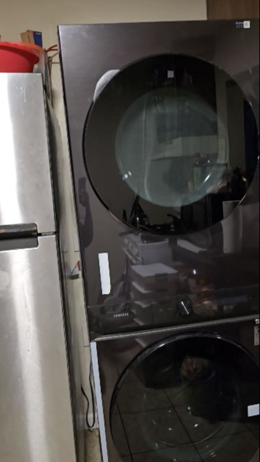 SAMSUNG WASHER AND ELECTRIC DRYER COMBO