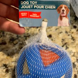 Dog Rubber Cage Tennis Ball ,3.5 “ Wide, Bounces & Entertains The Dog