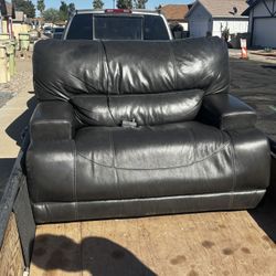 Leather Recliner Couch 