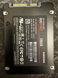 Samsung SSD 256gb Hard Drive - Works great - Formatted