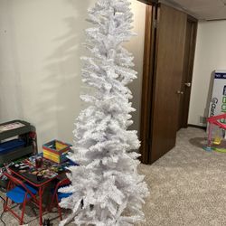 7 Ft White Christmas Tree