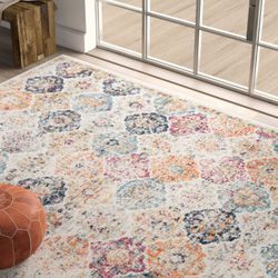 Brand New Safavieh Madison Cream Multi Luxury AREA RUG 5'1" BY 7'6" BNIB NEVER USED 