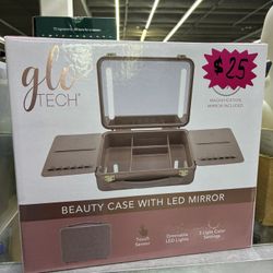 Glo Tech Beauty Case with LED Mirror