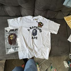 BAPE BLUE CAMO SHIRT SIZE M