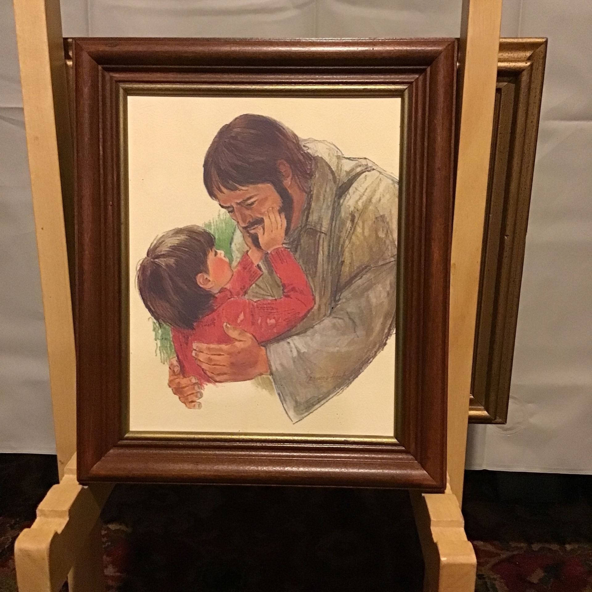 “ Boy And Jesus “  Drawing By Frances Hook 