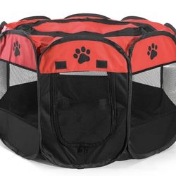 Foldable Pet Playpen, Portable Dog Tent House, Pet Playpen Kennel For Indoor Dogs & Cats
