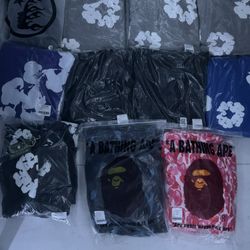 full zip up bape hoodies