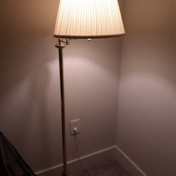 VINTAGE POLISHED BRASS FLOOR LAMP, 3 WAYS LIGHT 