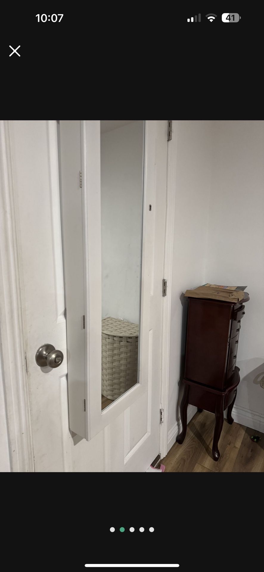 Hanging Door Jewelry Storage