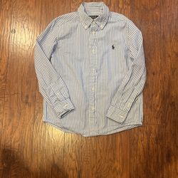 Polo-Striped Cotton Poplin Shirt