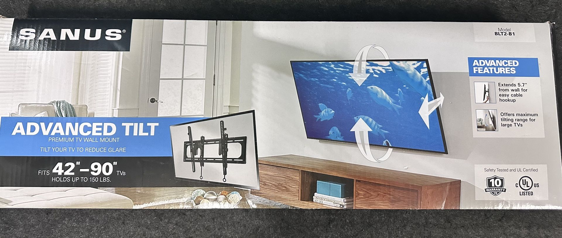 Sanus TV Advanced Wall Mount (42-90”)